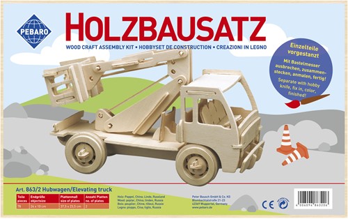 Pebaro Houten Bouwset Lift Truck