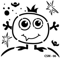 Cadence Kids Monster Stencil CSM-06 25x25 cm
