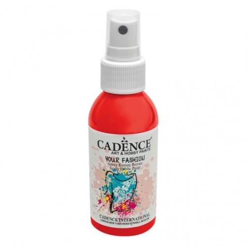 Cadence Fashion Spray Fabric Paint 100 ml Scarlet Red