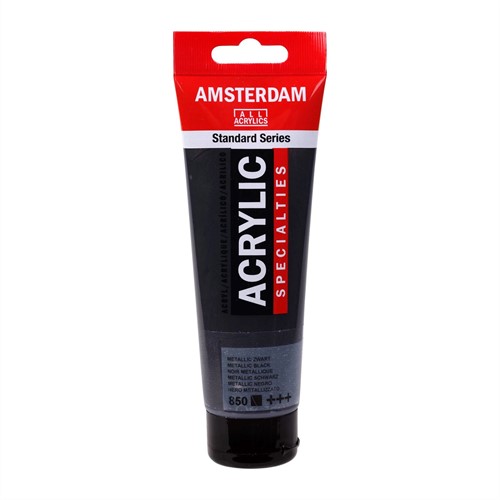 Talens Amsterdam acrylverf 120 ml 850 - Metallic Zwart