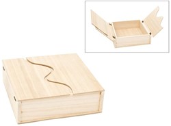 Wooden Box Golf 20x20x6 cm