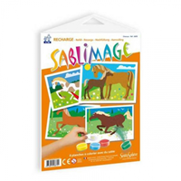 Sablimage Navulling Paarden 18x25 cm