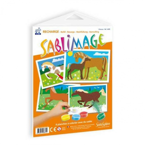 Sablimage Navulling Paarden 18x25 cm
