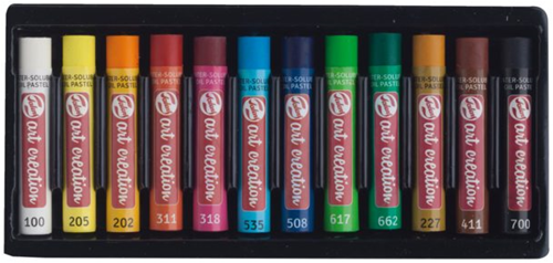 TAC Water Soluble Oil Pastels Set 12x-3