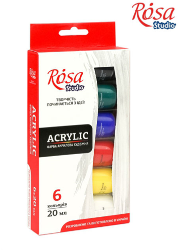 Rosa Studio Acrylverf Set 6x20ml