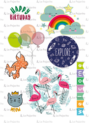 La Pajarita Transferpapier Kids A4 2 Blatt