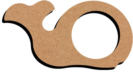 Gomille MDF Servettenhouder Walvis 8x7 cm