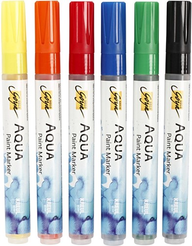 Solo Goya Aqua Verfmarker 6 stuk