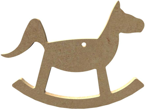 Gomille MDF Figuur Hobbelpaard 10 cm
