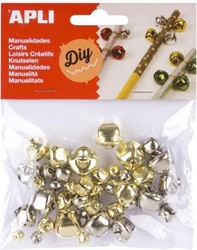 Apli Belletjes - Diverse maten - Goud en zilverkleurig - 40 stuk