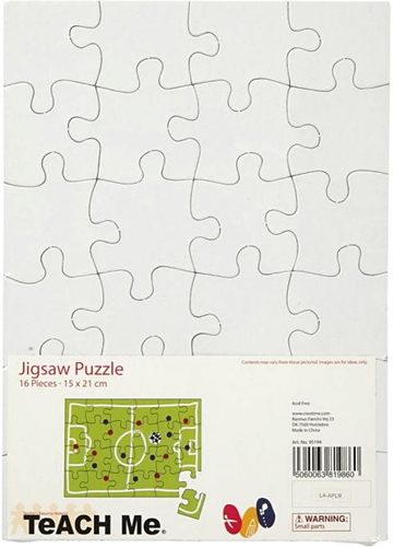 CC Kartonnen Puzzel 15x21 cm Wit 16 stuks-2