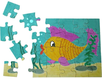 CC Kartonnen Puzzel 15x21 cm Wit 16 stuks-3