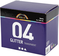 A-Color Glitter Acrylverf Set 6x120 ml-2