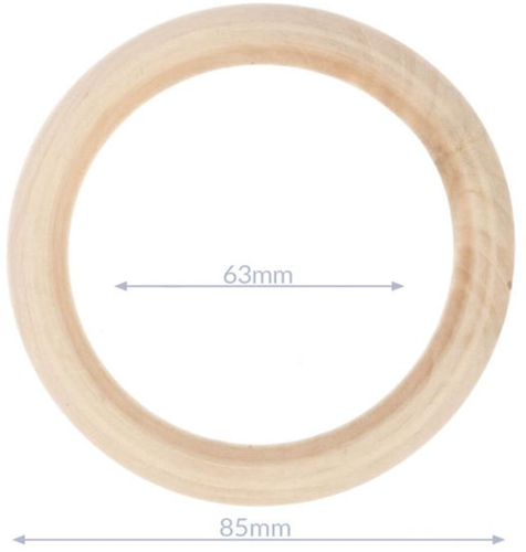 Houten Ring 85 mm Naturel