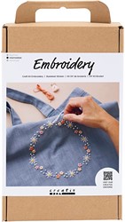 CC Craft Kit Embroidery, pigeon blue, Tote bag, 1 pack