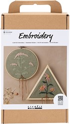 CC Craft Kit Embroidery, dusty green, Embroidery frames, 1 pack
