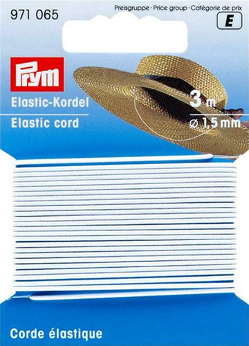 Prym Elastisch Koord 1,5 mm Wit 3 meter