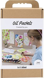 CC Hobby Set Oil Pastel Flowers 24 colours