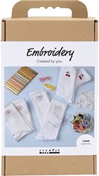 CC Hobby-Stickset Socken Weiß