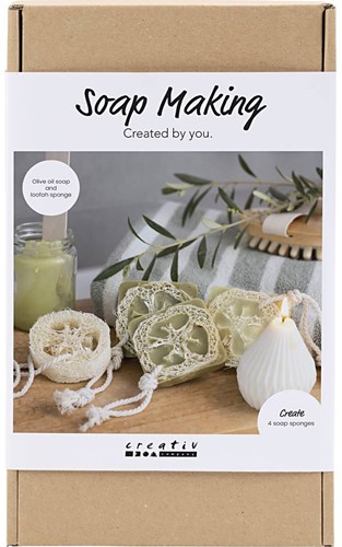CC Soap Making Hobby Set Loofah Olive Green