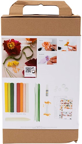 CC-Starterset Lernen, Blumen aus Krepppapier herzustellen-2