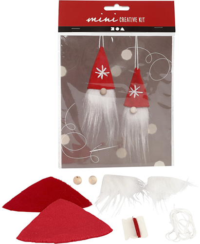 CC Mini Creative Kit Kerstkabouter Hangers 11 cm 2 stuks