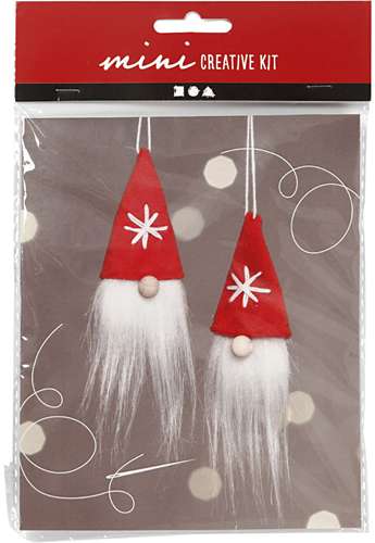 CC Mini Creative Kit Weihnachtszwerg-Aufhänger 11 cm 2 Stück-2