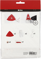 CC Mini Craft Kit, hanging Christmas gnome, H: 11 cm, 1 pack-3