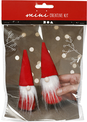 CC Mini Creative Kit Kerstkabouters Wit 12 cm 2 stuks