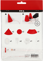 CC Mini Creative Kit Kerstkabouters Wit 12 cm 2 stuks-2