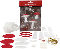 CC Mini Creative Kit Paddestoelen Hangers 10 cm 3 stuks