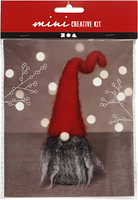 CC Mini Craft Kit, Christmas gnome w/grey beard, H: 13 cm, 1 pack-2