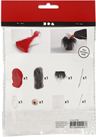 CC Mini Craft Kit, Christmas gnome w/grey beard, H: 13 cm, 1 pack-3