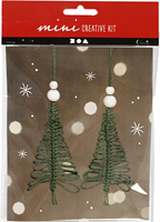 CC Mini Creative Kit Kerstbomen Macramé 11 cm 2 stuks-2