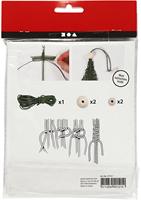 CC Mini Creative Kit Kerstbomen Macramé 11 cm 2 stuks-3