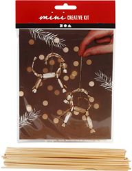CC Mini Creative Kit Yule Geiten Stro 7 cm 2 stuks
