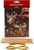 CC Mini Creative Kit Weihnachtsengel Strohhalm 8 cm 2 Stück