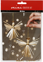 CC Mini Craft Kit, straw angel, H: 8 cm, 1 pack-2