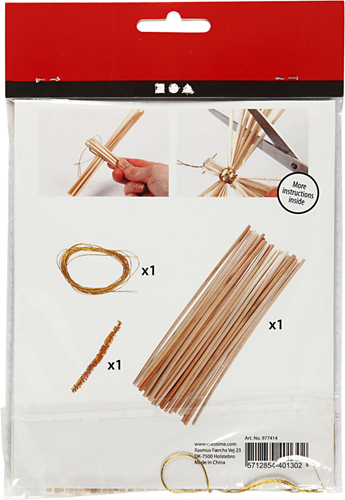 CC Mini Creative Kit Weihnachtsengel Strohhalm 8 cm 2 Stück-2