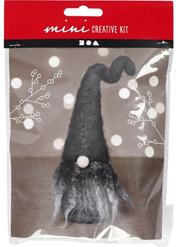 CC Mini Creative Kit Kerst Gnoom Grijs 20 cm