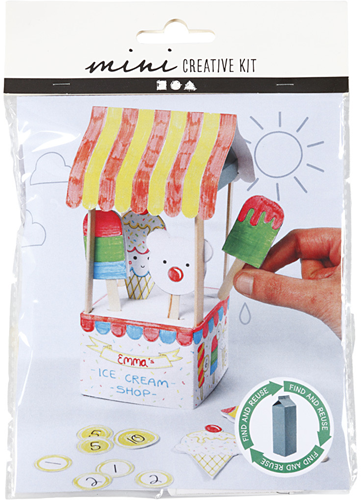 CC Mini Creative Kit Recycle Milchkarton Eisdiele-2