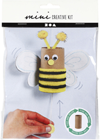 CC Mini-Kreativset, recycelte Toilettenpapierrolle, baumelnde Biene-2