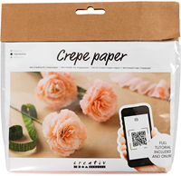 CC Mini Craft Kit Crepe Paper, Carnations, Crêpe ratio: 180%, 105 g, 1 pack