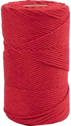 CC Macramékoord 2 mm 198 m Rood