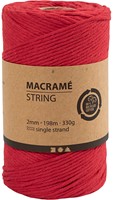 CC Macramékoord 2 mm 198 m Rood-3