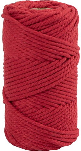 CC Macramékoord 4 mm 55 m Rood