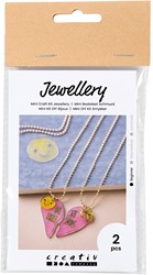 CC Mini Craft Kit Jewellery, Shrink Plastic Friendship Necklaces, 1 pack