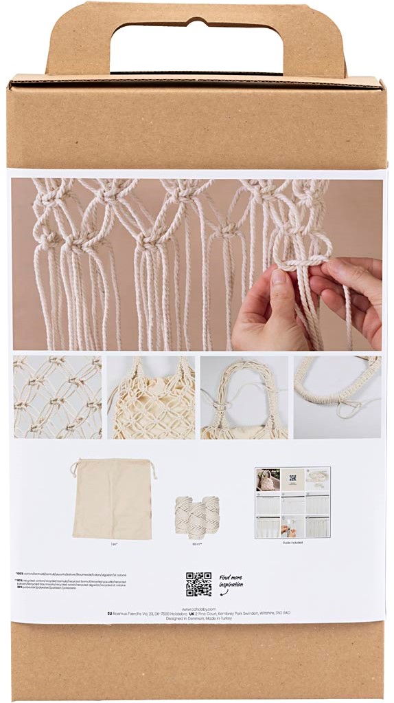 CC Craft Kit Macramé, white, Bag, 1 pack iHobby