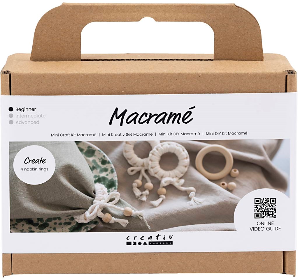 Mini Craft Kit: Macramé - Napkin Rings Mini Craft Kit: Macramé - Napkin Rings