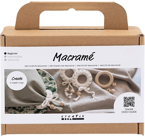 CC Mini Hobbyset Macramé Servetring Off-white